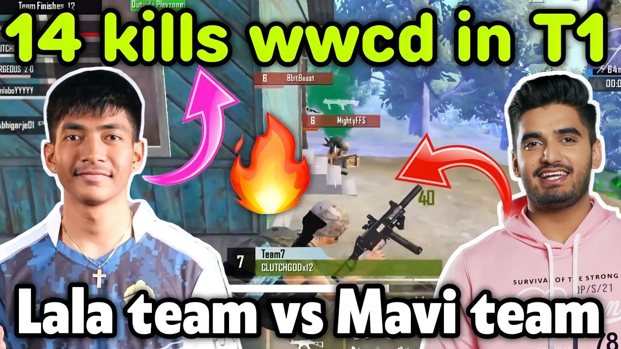 Clutchgod vs Mavi team fight 🔥 GodL + Sg 14 kills wwcd in 