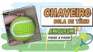 Tennis Ball Keychain. Amigurumi step by step