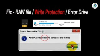 how to fix RAW file system of Pendrive fix not formatted error drive