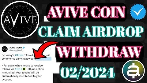 Avive Coin Withdraw। Avive Airdrop Withdraw ।Akrana Airdrop New Updates । Avive Network News
