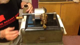 edison 1877 tinfoil phonograph / new reproducer is finished