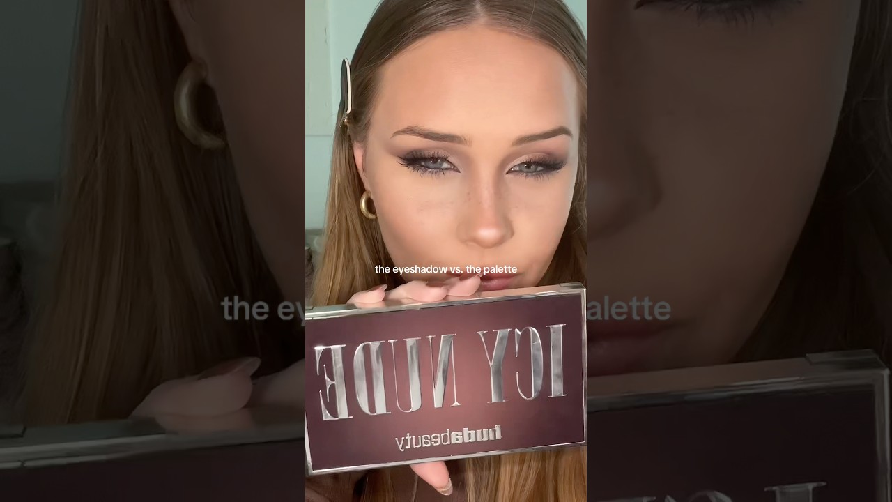 Soft Smokey eye using the Huda beauty palette 🤎 