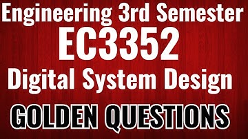 EC3352|Important questions|Digital System Design|13marks|Important questions|Engineering king|