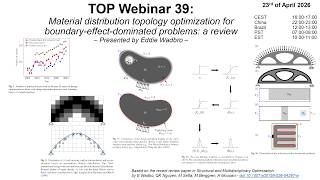 TOP Webinar 39: Boundary-effect-dominated problems using material distribution topology optimisation
