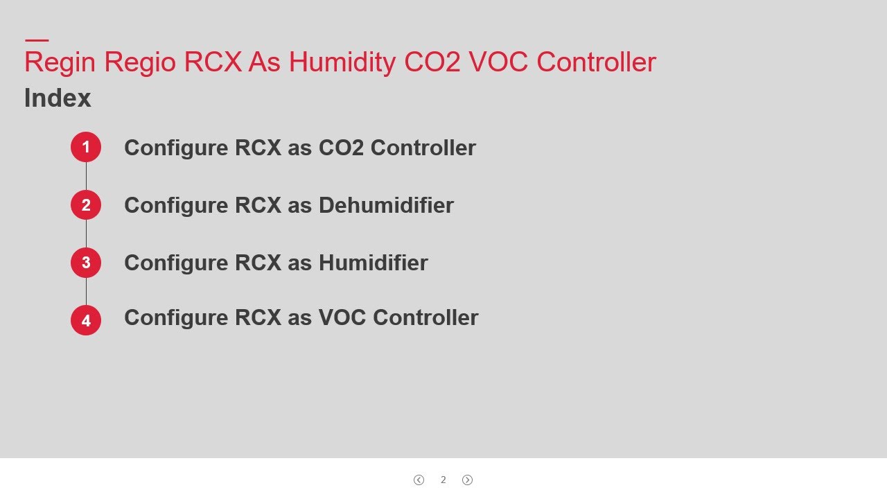 TV250603 Regin Regio RCX As Humidity CO2 VOC Controller
