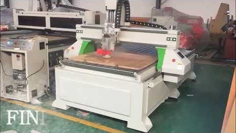 FINECNC FC1325E CNC Router with Aluminum T slot table cut 18mm Particle board
