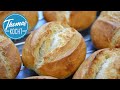 Die besten Brötchen backen, ganz einfach / ohne kneten - no knead / Thomas kocht