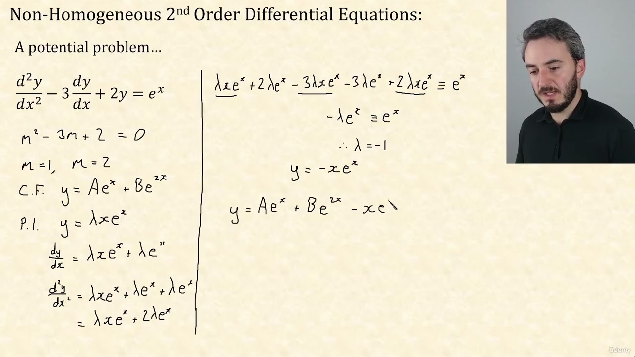 90 - Non Homogeneous 2nd Order Differential Equations Part 3 | CIE Further Pure Mathematics 2 9231