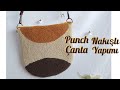 Punch Nakışlı Çanta Yapımı / Dıy Punch Needle Bag