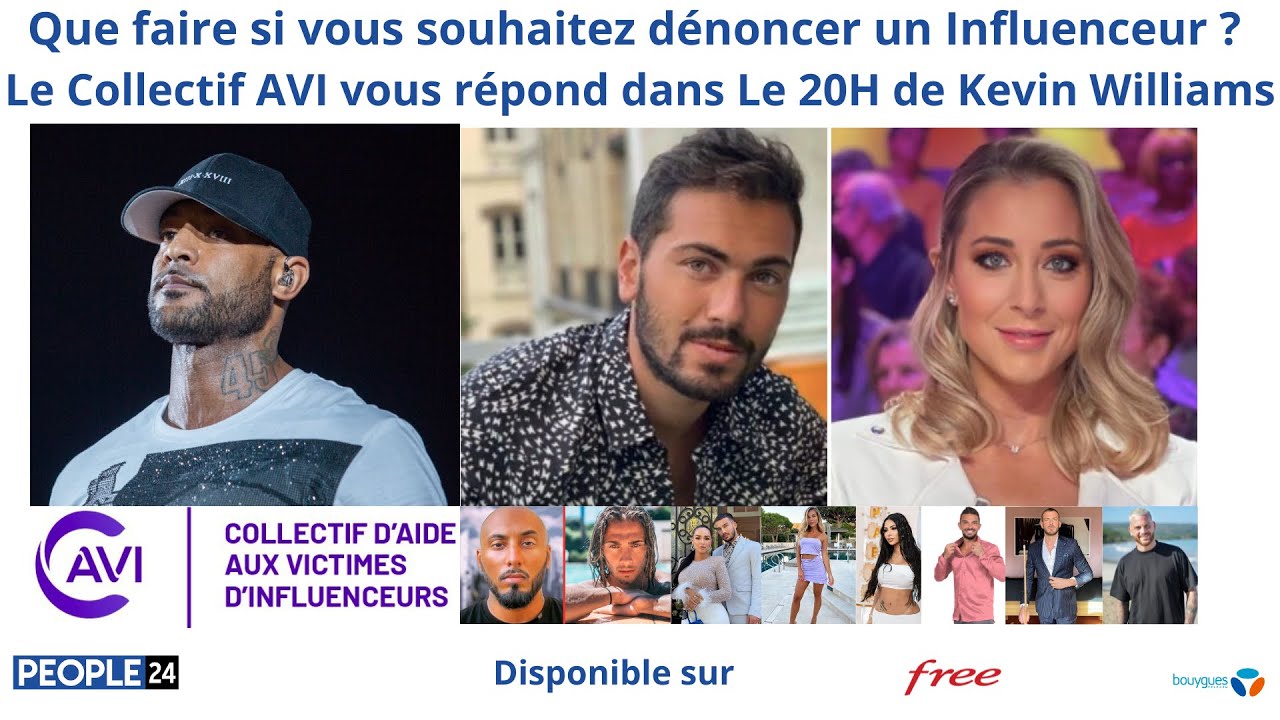 Que faire si vous souhaitez dénoncer un Influvoleur ? Le Collectif AVI dans Le 20H de Kevin Williams