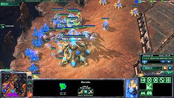 Starcraft 2 4vs4 HD Replay - Untergang HQ