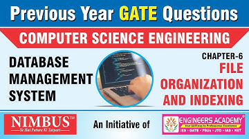 Previous Year GATE Questions | Computer Science Engineering | DBMS | Qn- 17 | Ch-6