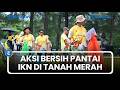 Aksi Bersih Pantai IKN di Tanah Merah, 202,7 Kg Sampah Dikumpulkan, 350 Mangrove Ditanam