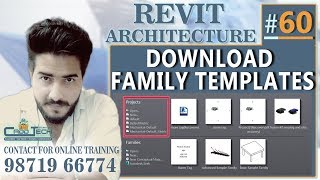 #60 | Revit Architecture | Download Family Templates [deepak verma]