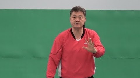 Badminton Hitting Skills-Forehand Deceptive Slice Straight Drop From Left Rear Court