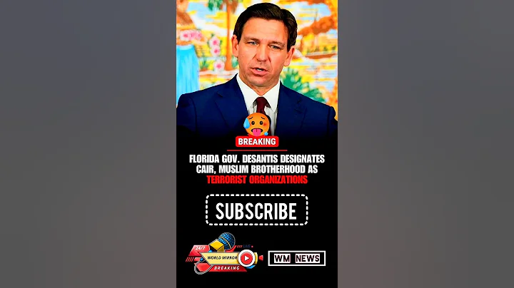 😍Florida Declares CAIR & Muslim Brotherhood as Terrorist Groups — DeSantis Drops a Bombshell #cairs