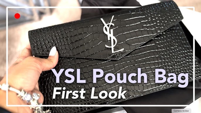 what do you guys think of my new YSL uptown pouch? 🤍#ysl