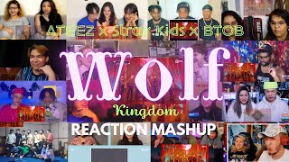 (ATEEZ X Stray Kids X BTOB) MAYFLY - 'WOLF' Kingdom Performance REACTION MASHUP