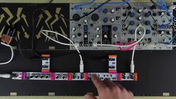 Korg littleBits CV I/O & Make Noise System 0 modular synth