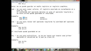 Videotutorial Ensamblador (Parte 4)