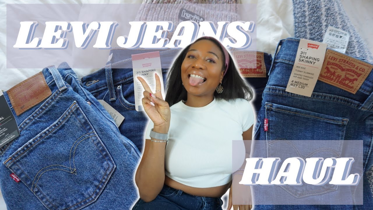 huge sale alert! levi jeans try on haul! - YouTube