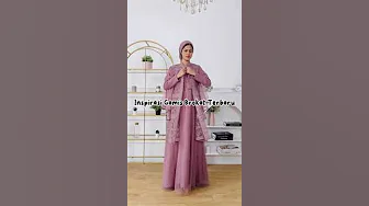 Inspirasi Gamis Brokat Terbaru buat Pesta #bajugamisbrokatterbaru #fashionmuslimah