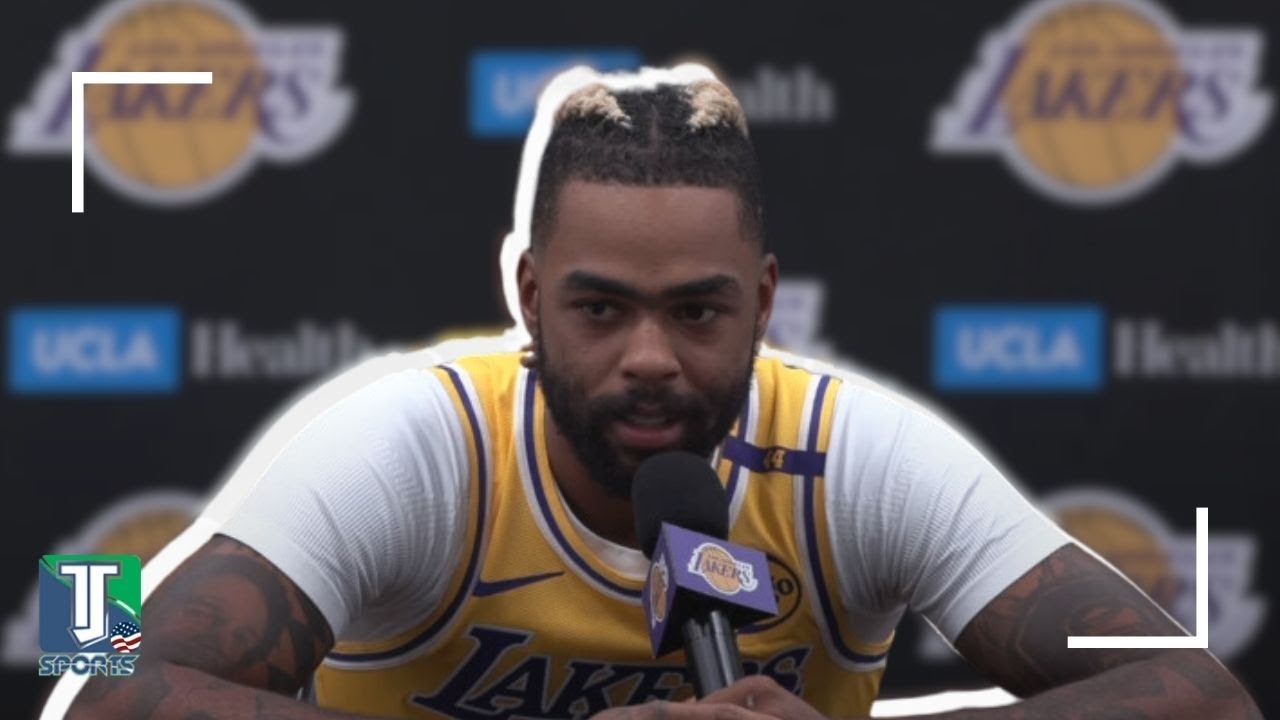 D'Angelo Russell on Laker Nation LOVING him, JJ Redick's coaching style COMPARED to Darvin Ham