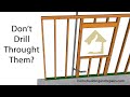 Simple Plumbing Drain Pipe Installation Methods To Avoid Drilling Through Wall Framing King Studs