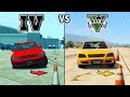 GTA V vs GTA IV - Сравнение геймплея автомобилей