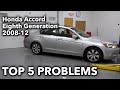 Top 5 Problems Honda Accord Sedan 8th Generation 2008-12