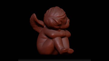 High resolution 3D Laser Scan of an angel figure