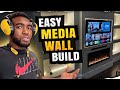 FULL Media wall build   How much I charged !!!!