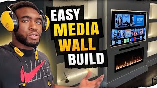 FULL Media wall build   How much I charged !!!!