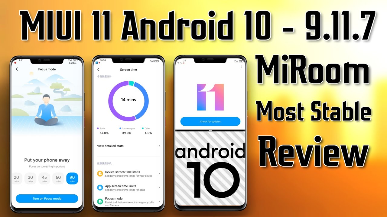 MIUI 11 Android 10 Miroom 9.11.7 for Poco F1 Review - Fully Stable ...