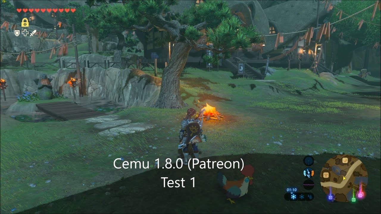 Cemu 1.8.0, Zelda: Breath of the Wild - Kakariko Village Performance Test