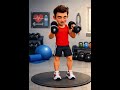 Animination workout out 🏋️‍♀️💪#animation #workout