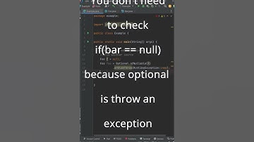 Java Optional ofnullable null check
