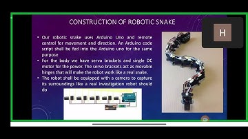 SIT 217 || PROJECT IDEA || SNAKE ROBOT || ROBOTICS SLIDE