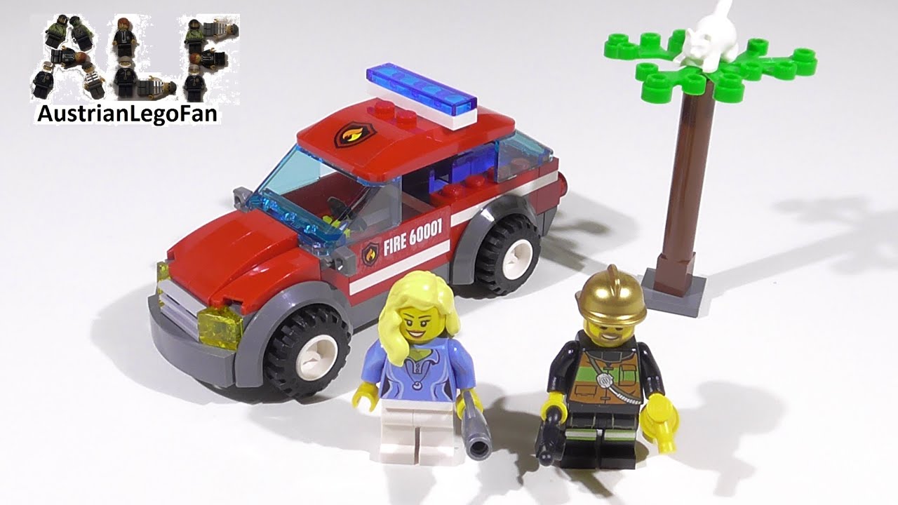 Lego City 60001 Fire Chief Car / Feuerwehr - Lego Speed Build Review - YouTube