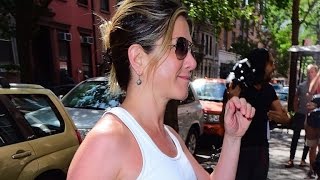 Jennifer Aniston Wears Figure Hugging Tank After Denying Pregnancy