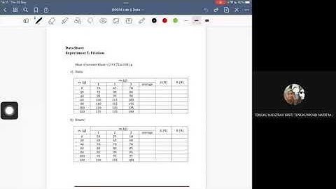 Experiment 5 Friction | Data
