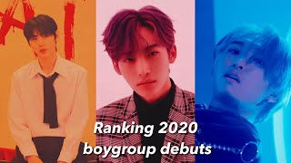 ranking 2020 kpop boy group debuts