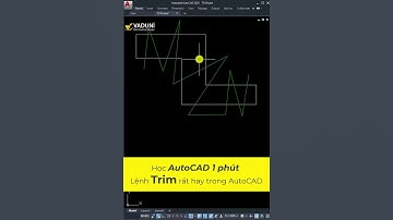 Học AutoCAD 1 phút - Tính năng rất hay của lệnh TRIM trong AutoCAD