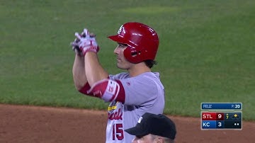 STL@KC: Grichuk lines an RBI single to right field