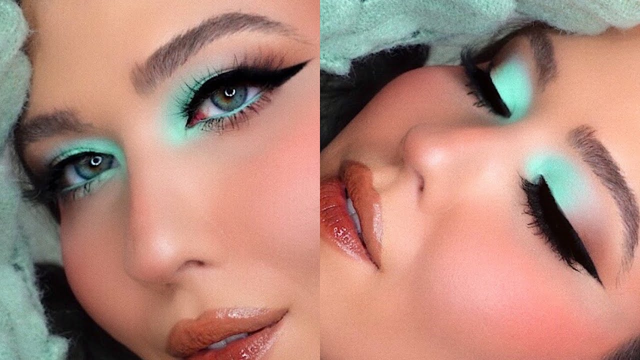 Mint Green Eyeshadow Tutorial You