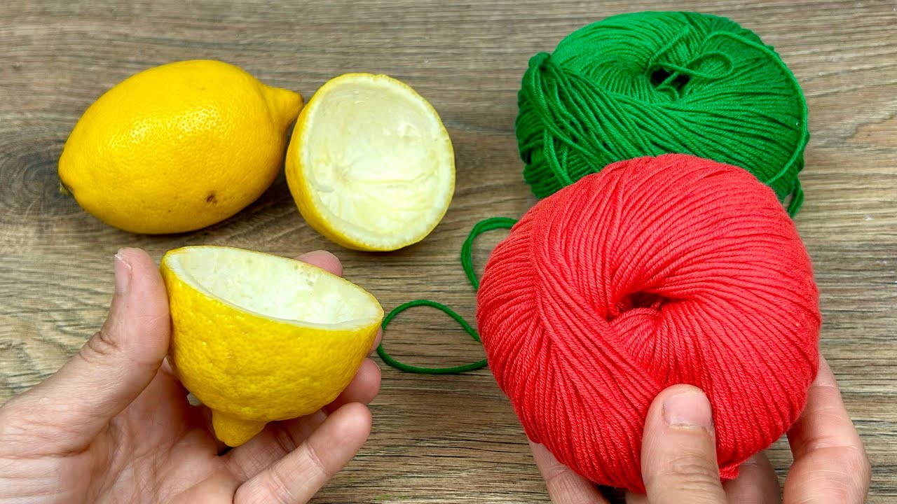 Вышивальный трюк моей бабушки! Лимонная цедра и нитки!