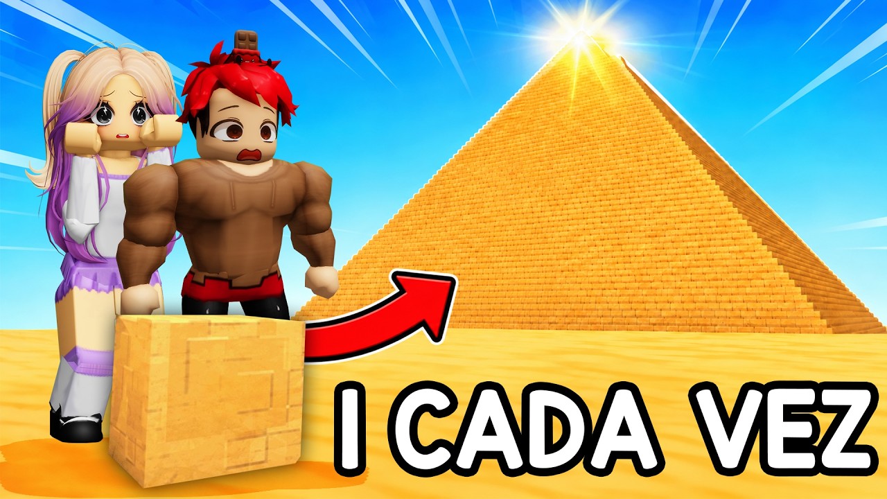 NUNCA JUEGUES A CONSTRUIR UNA PIRAMIDE EN ROBLOX | Build the Pyramid con LYNA