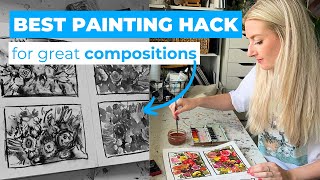 my BEST painting hack for great compositions