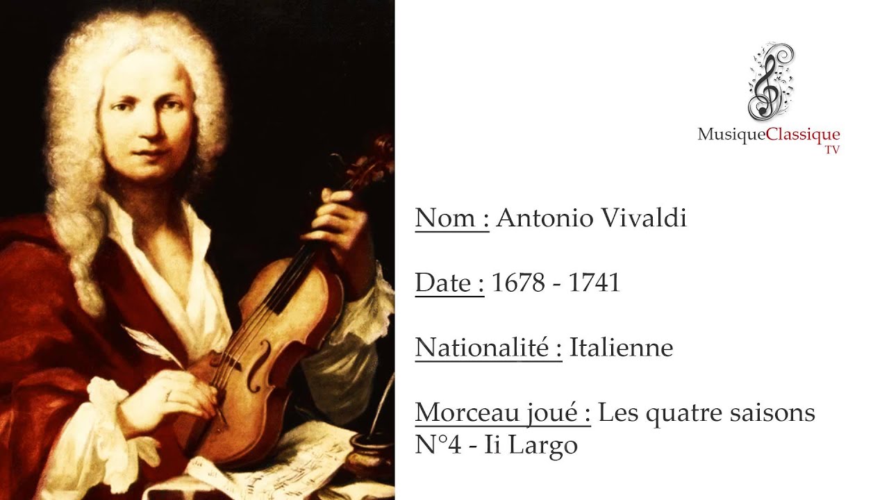 VIVALDI LES QUATRE SAISONS, N°4 - Ii LARGO ♬ | ANTONIO VIVALDI ...