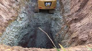 วันแมวหอน??? พาดู CAT เจาะหินครับ Ground Water Bank Thailand with CAT 320 Next Gen